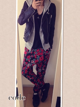 「JOYRICH」｜「アイテム（ライダースジャケット）」を使った、kenさん（メンズ・172cm）の秋コーディネート