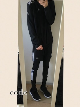「ランニングスタイル」｜「アイテム（ジャージ）」を使った、kenさん（メンズ・172cm）の春コーディネート