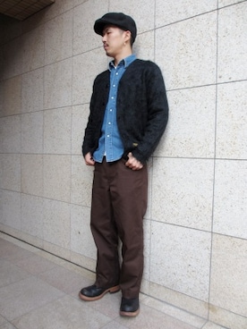 「CALEE（キャリー）のアイテム」を使った、RealjamSTAFFさん（メンズ・170cm）の秋コーディネート