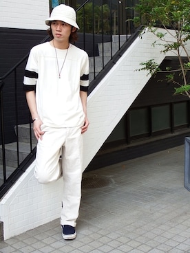 「COOTIE PRODUCTIONS（クーティープロダクションズ）のアイテム」を使った、RealjamSTAFFさん（メンズ・180cm）の春コーディネート