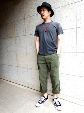 「COOTIE PRODUCTIONS（クーティープロダクションズ）のアイテム」を使った、RealjamSTAFFさん（メンズ・170cm）の春コーディネート