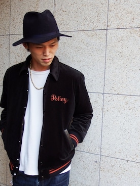 「CALEE（キャリー）のアイテム」を使った、RealjamSTAFFさん（メンズ・180cm）の冬コーディネート