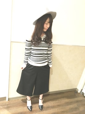 「one way（ワンウェイ）のアイテム（シューズ）」を使った、みーぬ。さん（レディース・165cm）の冬コーディネート