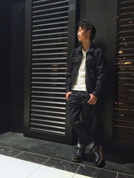 「AZUL by moussy（アズールバイマウジー）のアイテム（ブルゾン）」を使った、koheiさん（メンズ・170cm）の秋コーディネート