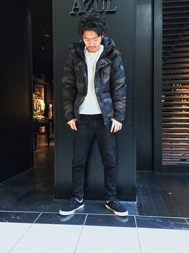 「AZUL by moussy（アズールバイマウジー）のアイテム（その他アウター）」を使った、koheiさん（メンズ・170cm）の冬コーディネート