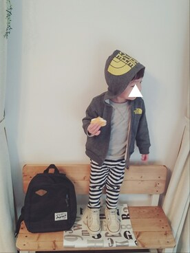 「フード」｜sei12さん（キッズ・90cm）の冬コーディネート