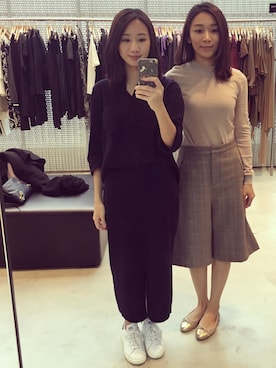 「sister」｜「アイテム（ワンピース/ドレス）」を使った、Leahさん（レディース・156cm）の冬コーディネート