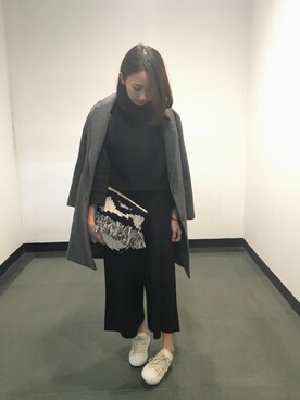 「VIS（ビス）のアイテム（つなぎ/オールインワン）」を使った、Leahさん（レディース・156cm）の冬コーディネート