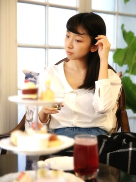 「snidel」｜「アイテム（カバーオール）」を使った、人生嘛最开心的就是收offer啦さん（レディース・160cm）の秋コーディネート