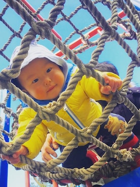 momopmomoさん（キッズ・70cm）の冬コーディネート