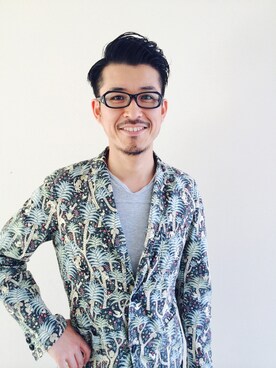 「BEAUTY&YOUTH UNITED ARROWS（ビューティーアンドユースユナイテッドアローズ）のアイテム（ノーカラージャケット）」を使った、Atsushi Suzukiさん（メンズ・172cm）の秋コーディネート