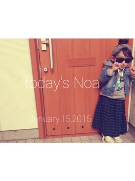noaさん（キッズ・90cm）の冬コーディネート