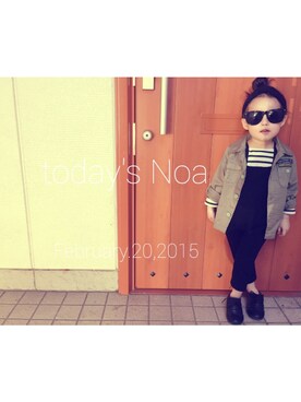 noaさん（キッズ・100cm）の冬コーディネート