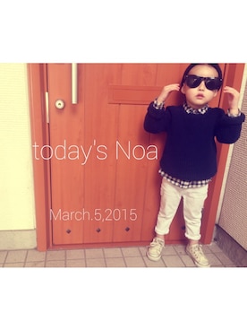 noaさん（キッズ・100cm）の春コーディネート