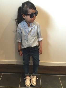 「Daniel Wellington」｜noaさん（キッズ・110cm）の春コーディネート