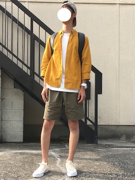 「SLOBE IENA（スローブイエナ）のアイテム（キャップ）」を使った、TOMOさん（メンズ・178cm）の夏コーディネート