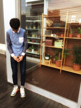 助三郎さん（メンズ・184cm）の春コーディネート