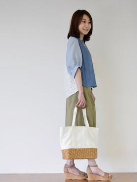 「 ガウチョ」｜GreadyBrilliantSTAFFさん（レディース・155cm）の春コーディネート