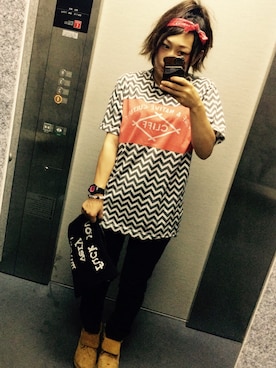 「Deviluse（Deviluse）のアイテム（バッグ）」を使った、もえみさん（レディース・148cm）の冬コーディネート