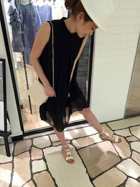 「Noble（ノーブル）のアイテム（ワンピース）」を使った、rikaさん（レディース・166cm）の冬コーディネート