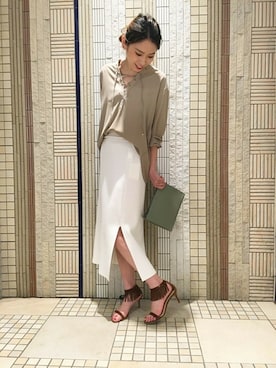 「Noble（ノーブル）のアイテム（サンダル）」を使った、rikaさん（レディース・166cm）の夏コーディネート