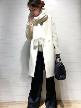 「Noble（ノーブル）のアイテム（その他アウター）」を使った、rikaさん（レディース・166cm）の冬コーディネート