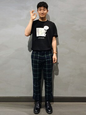 「アイテム（ブレスレット）」を使った、오배만さん（メンズ・179cm・30代）の夏コーディネート