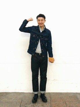 「Thorogood」｜오배만さん（メンズ・179cm）の秋コーディネート