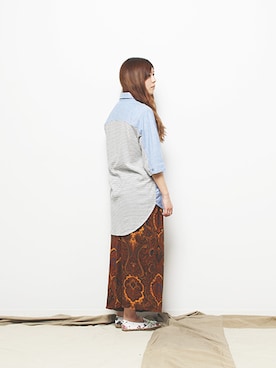 「AlexanderLeeChang（アレキサンダーリーチャン）のアイテム」を使った、BlueRanchさん（レディース・154cm）の夏コーディネート