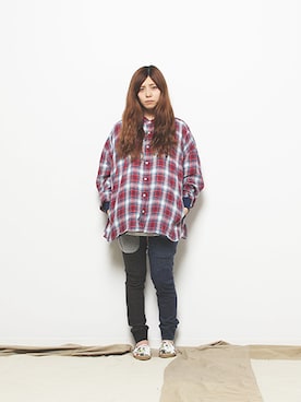 「AlexanderLeeChang（アレキサンダーリーチャン）のアイテム（パンツ）」を使った、BlueRanchさん（レディース・154cm）の夏コーディネート
