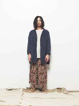 「花柄パンツ」｜「アイテム（ジャケット/アウター）」を使った、BlueRanchさん（メンズ・173cm）の夏コーディネート