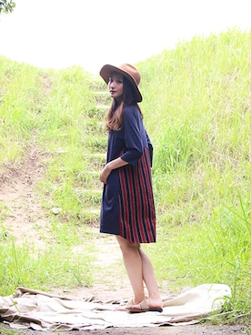 「VOO（ヴォー）のアイテム」を使った、BlueRanchさん（レディース・163cm）の夏コーディネート