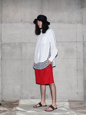 「VOO（ヴォー）のアイテム」を使った、BlueRanchさん（メンズ・179cm）の夏コーディネート