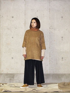 「SASQUATCHfabrix.（サスクワァッチファブリックス）のアイテム」を使った、BlueRanchさん（レディース・158cm）の秋コーディネート