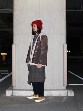 「ガウン」｜BlueRanchさん（メンズ・173cm）の冬コーディネート
