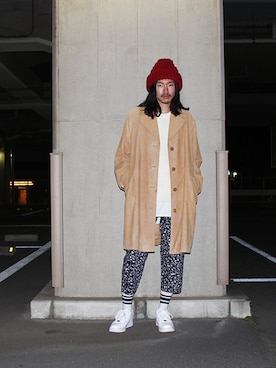 「AlexanderLeeChang（アレキサンダーリーチャン）のアイテム（パンツ）」を使った、BlueRanchさん（メンズ・179cm）の冬コーディネート