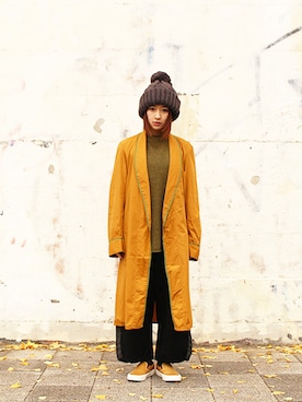 「SASQUATCHfabrix.（サスクワァッチファブリックス）のアイテム」を使った、BlueRanchさん（レディース・158cm）の冬コーディネート