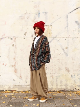 「SASQUATCHfabrix.（サスクワァッチファブリックス）のアイテム」を使った、BlueRanchさん（レディース・158cm）の冬コーディネート