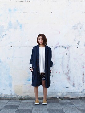 「SASQUATCHfabrix.（サスクワァッチファブリックス）のアイテム」を使った、BlueRanchさん（レディース・158cm）の春コーディネート