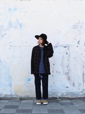 「SASQUATCHfabrix.（サスクワァッチファブリックス）のアイテム」を使った、BlueRanchさん（レディース・158cm）の春コーディネート