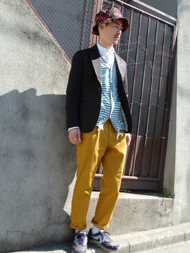 シグちゃんMACKDADDYさん（メンズ・176cm）の春コーディネート