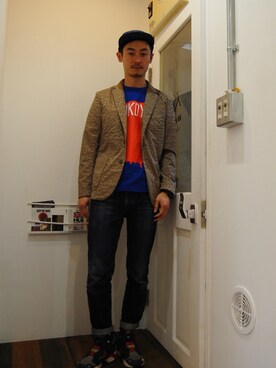 シグちゃんMACKDADDYさん（メンズ・175cm）の春コーディネート