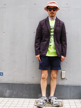 シグちゃんMACKDADDYさん（メンズ・175cm）の春コーディネート