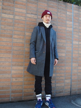 「MACKDADDY（マックダディー）のアイテム（その他アウター）」を使った、シグちゃんMACKDADDYさん（メンズ・176cm）の冬コーディネート