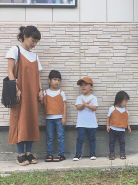 「earth music&ecology（アースミュージックアンドエコロジー）の厚底ラミー巻きサンダル（サンダル）」を使った、iiiricomiiiさん（レディース・159cm）の秋コーディネート