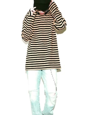 「NUMBER (N)INE（ナンバーナイン）のアイテム（ウォレットチェーン）」を使った、yuma kogaさん（メンズ・168cm）の夏コーディネート