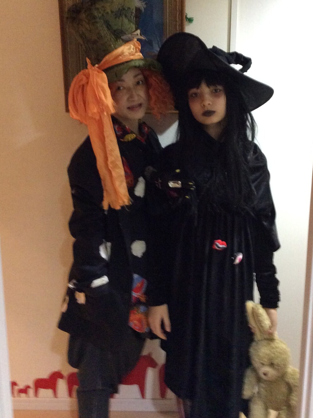 「mikio sakabe、NOZOMI ISHIGURO、LUVRA magic、Romeo gigli、black、ma.macaron、bodebo、魔女、マッドハッター、WEAR HALLOWEEN 2014」｜「luvra magicのアイテム（タイツ/ストッキング、ブラック系）」を使った、mari_cache2さん（レディース・163cm）の秋コーディネートの1枚目の写真
