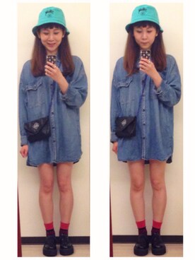 Valerie Wang さん（レディース・157cm）の春コーディネート