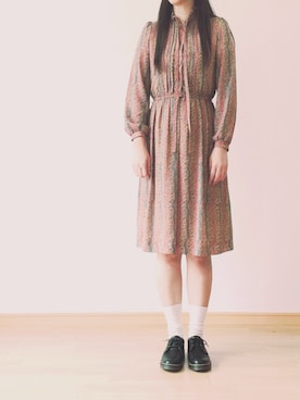 「ボウタイ」｜Yotchさん（レディース・163cm）の秋コーディネート