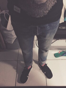 「SUPREME BEING（シュプリーム　ビ-イング）のアイテム」を使った、butter如さん（レディース・172cm）の冬コーディネート